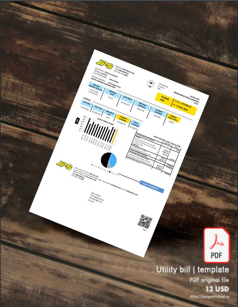 Utility bill | Albanian Power | Albania